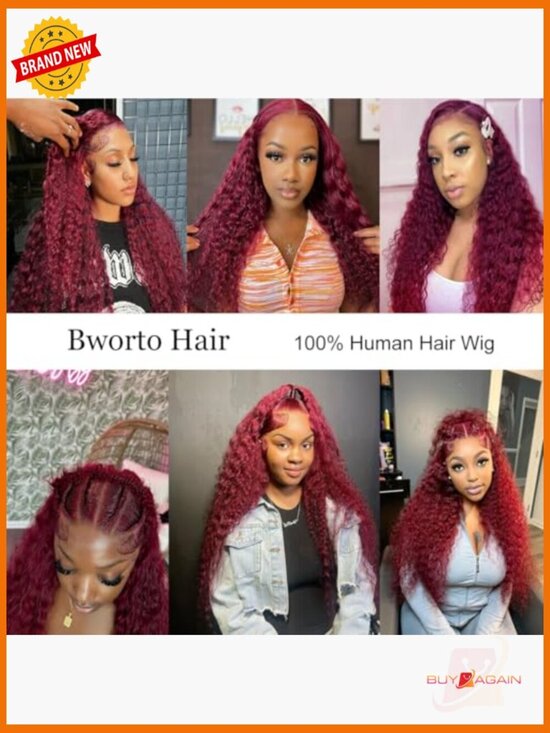 Deep Wave Lace Front Wig with Pre-Plucked Hairline